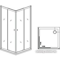 Душевой уголок RGW Dolphin TN-31 41933188-11 80x80 (хром/прозрачное стекло)