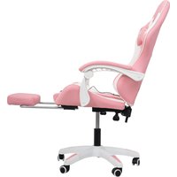 Игровое (геймерское) кресло Calviano 1584 (PU, розовый/белый)