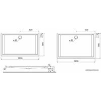 Душевой поддон Kolo Pacyfik 120x80 XBP0780000