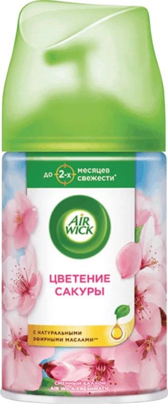 Сменный блок для освежителя воздуха Air Wick Pure Цветение сакуры до 70 дней свежести 250 мл