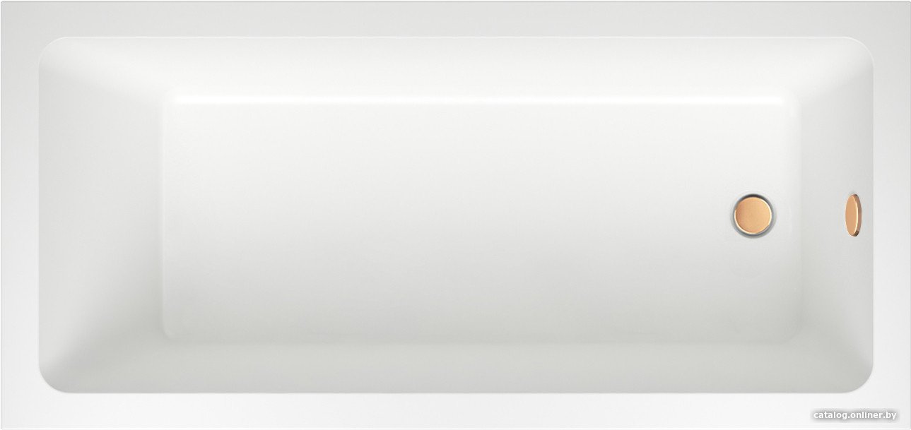 Ванна Wellsee FreeDom 180x85 231103004 (встраиваемая ванна белый глянец, сифон-автомат золото)