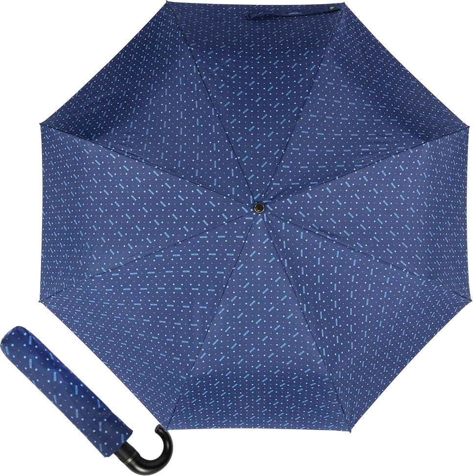 

Складной зонт Moschino 8505-ToplessF Man dots Blue