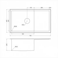 Кухонная мойка Emar EMB-124 PVD Nano Dark