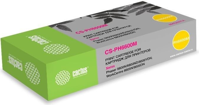 Картридж CACTUS CS-PH6600M (аналог Xerox PH6600M)