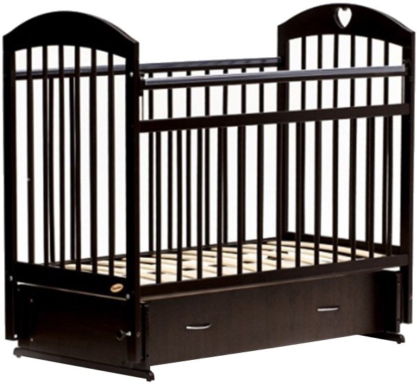 

Классическая детская кроватка Bambini М 01.10.19 (темный орех)