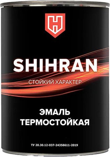 Эмаль Shihran Термостойкая до 900C (800 г, черный)