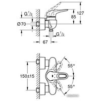 Смеситель Grohe Eurostyle 33590003