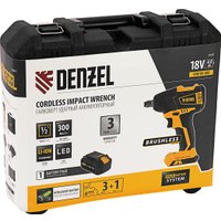 Гайковерт Denzel CIW-IB-300 26501 (с 1-им АКБ, кейс, набор оснастки)