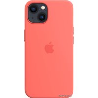 Чехол для телефона Apple MagSafe Silicone Case для iPhone 13 (розовый помело)