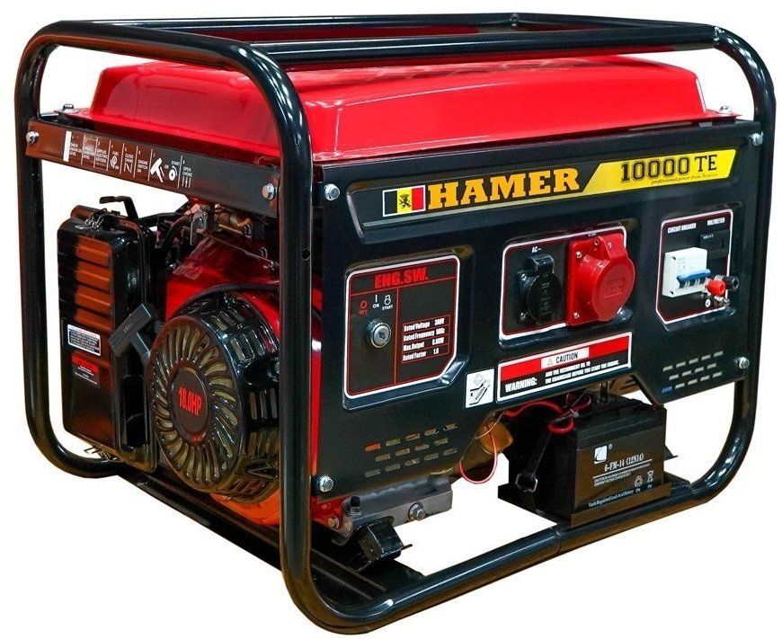 

Бензиновый генератор Hamer 10000ТE