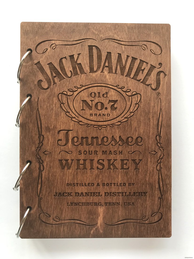 Ежедневник Творческая мастерская Пуговка Анастасии Минич А5 на кольцах Jack Daniels