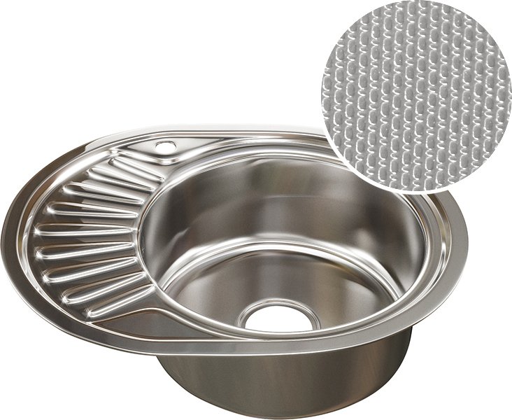 

Кухонная мойка Mixline 532303 (правая, с текстурой, 0.8 мм)