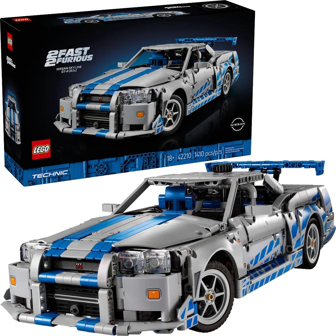 

Конструктор LEGO Technic 42210 Форсаж Nissan Skyline GT-R (R34)
