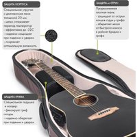 Чехол для гитары Bagandmusic Acoustic Slim (коричневый)