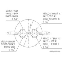 Смеситель Slezak RAV Labe L586SM