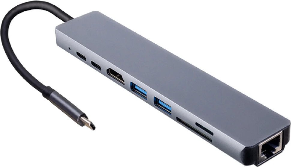 

Док-станция Perfeo USB Type-C 8in1 PF-Type-C-14