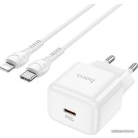 Сетевое зарядное Hoco N32 Lightning (белый)