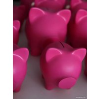 Копилка для денег PIG BANK свинка-копилка L Розовый (фуксия)