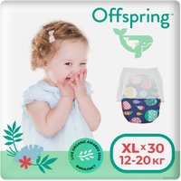 Трусики-подгузники Offspring XL 12-20кг Рыбки (30 шт)