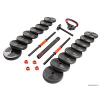 Набор гантелей с соединительным грифом  TREX Sport 6 в 1 30 кг