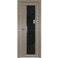 Межкомнатная дверь ProfilDoors 2.72XN L 80x200 (каштан темный/стекло дождь черный)