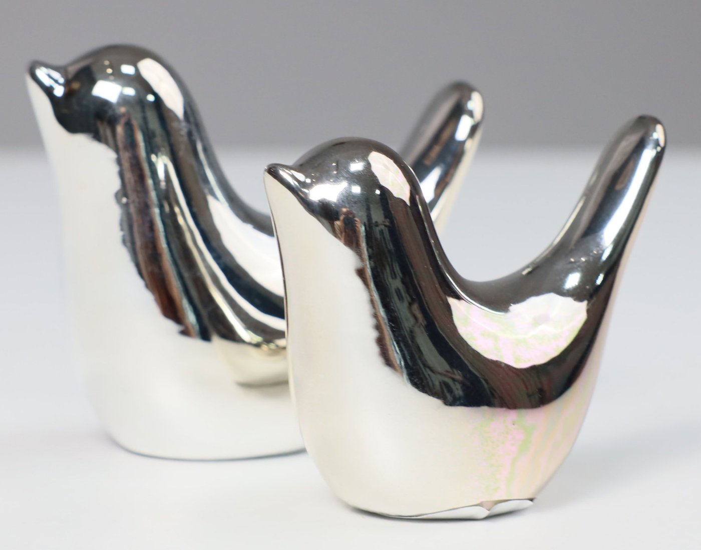 

Набор статуэток AksHome Birds 92059 (2 шт, серебро)