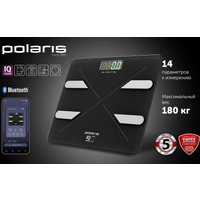 Умные напольные весы Polaris PWS 1898 IQ Home (черный)