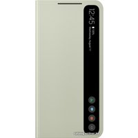 Чехол для телефона Samsung Smart Clear View Cover S21 FE (оливковый)