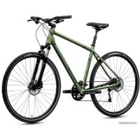 Велосипед Merida Crossway 300 L 2021 (матовый зеленый/темно-зеленый)