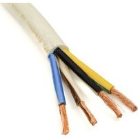 Провод силовой ККЗ ПВС 4x6 (белый)