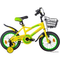 Детский велосипед Mobile Kid Slender 14 (желтый/зеленый)