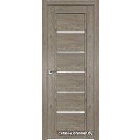 Межкомнатная дверь ProfilDoors 2.76XN L 60х200 (каштан темный, стекло белый триплекс)