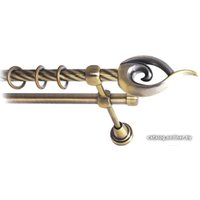 Карниз для штор Lm Decor Наутилус (антик, витая, 2.4м 16мм, 2 ряда)