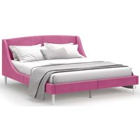 Кровать MONOFIX Лотти 160x200 (микровелюр/бордовый)