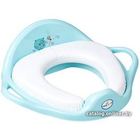 Детская накладка на унитаз Tega Пес и кот (мягкая, голубой)
