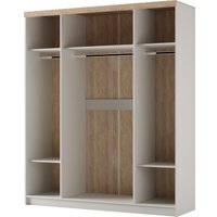 Шкаф распашной Bravo Мебель Юта ШР-4 (персидский жемчуг/дуб Торонто)