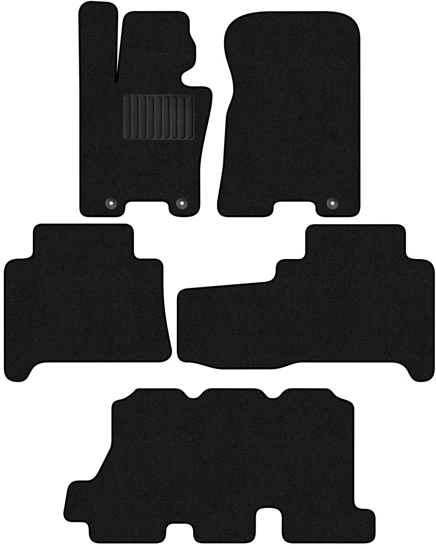 

Комплект ковриков для авто Alicosta Kia Mohave I (suv / HM2) 2019 - Н.В. +3 ряд (ворс)