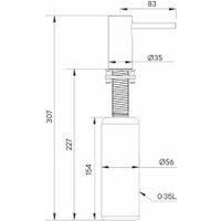 Дозатор для моющего средства Paulmark D006-LG (золото/светлое золото)