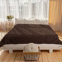 Плед Casa Conforte Nordika 200x220 6152079 (коричневый)