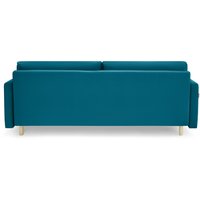 Диван Mio Tesoro Дублин 497 3-х местный (аквамарин 1102)