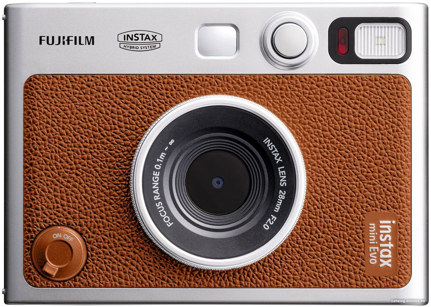 Фотоаппарат Fujifilm Instax Mini Evo (серебристый/коричневый)