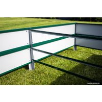 Грядка Завод теплиц Гарант Урожайная 9.9х0.65 м (полимерная, высота 40 см, зеленый)