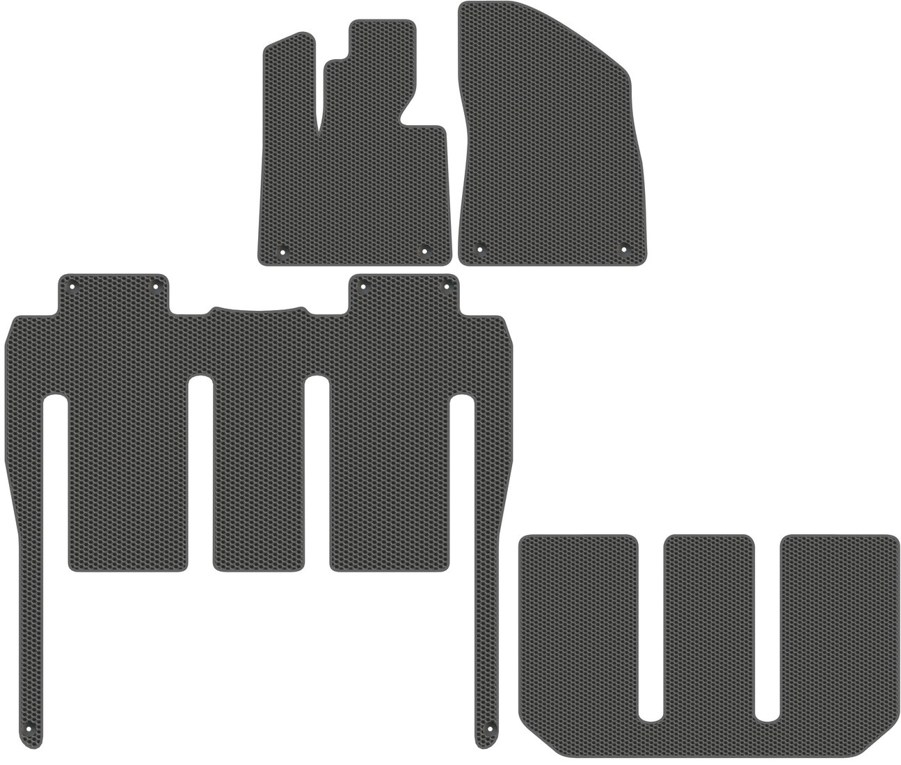 

Комплект ковриков для авто Alicosta Zeekr 009 I (минивэн / минивэн) 2022 - Н.В. (серый)