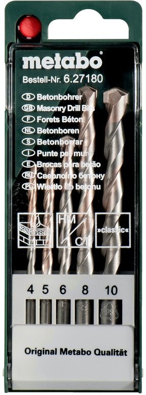 

Набор сверл Metabo 627180000 (5 предметов)