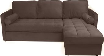 Угловой диван Puffo Ливерпуль Velvet Brown