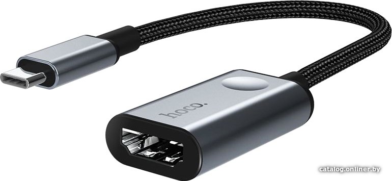 Адаптер Hoco HB21 USB Type-C - HDMI (металлик)
