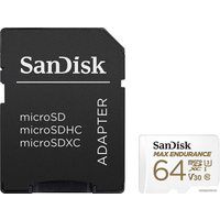 Карта памяти SanDisk Max Endurance microSDXC SDSQQVR-064G-GN6IA 64GB (с адаптером)