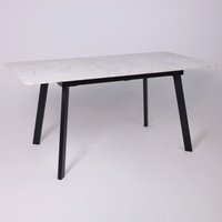 Кухонный стол Lepremo AV 1209/1 МДФ раздвижной 1200-1600x800 (Азул Оникс/черный)