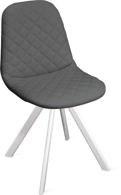 

Стул Трия Ричи К2 (белый матовый/кож.зам Polo Graphite)