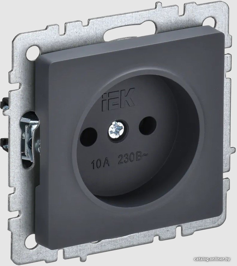 Розетка IEK Brite РС10-1-0-БрГ